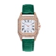 thumbnail image 1 of HBFAGFB Watch for Women Ladies Silicone Strap Color Block Fashion Dress Simple Daily Wear Green, 1 of 3