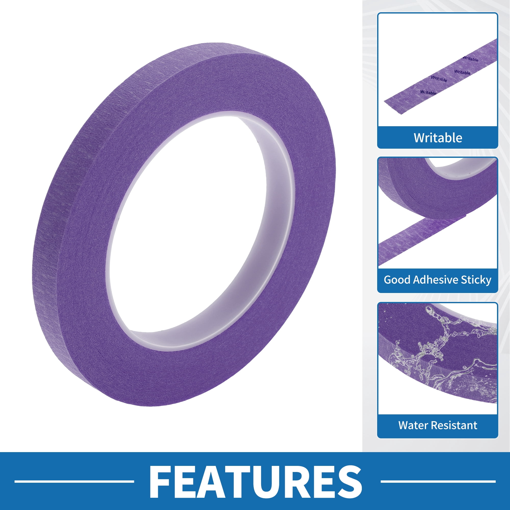 Unique Bargains Painters Tape Easy Removal for Various Surfaces Purple