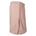 thumbnail image 1 of Toalla de baño a rayas finas, absorbente, suave, rosa, 27,8 "de longitud para baño con botón ajustable, 1 ud., 1 of 7