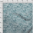 thumbnail image 3 of oneOone Cotton Flex Teal Blue Fabric Writing Beach Sewing Craft Projects Fabric Prints By Yard 40 Inch Wide, 3 of 4
