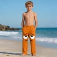 thumbnail image 6 of Kids Unisex Joggers Tearful Eyes Cartoon Print Soft Cotton Sweatpants Elastic Waist Trousers for Casual Play, 4-13Y, 6 of 9