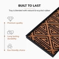 thumbnail image 7 of Natural & Recycled Rubber Boot Tray with Tan & Black Tribal Coir Insert, 7 of 7