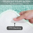 thumbnail image 7 of Luxury Bathroom Rugs Non Slip, Large Cyan Bath Rugs for Bathroom Decor, Water Absorbent and Thick Shower Floor Mats, Machine Washable Bath Mat Runner, 7 of 7