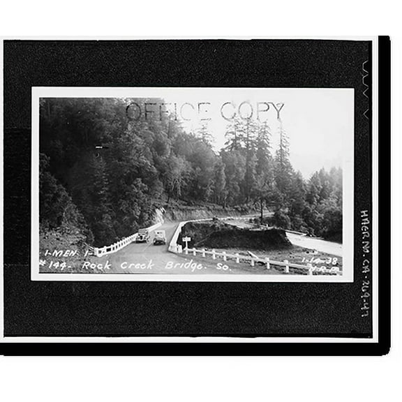 Historic Print, Redwood National & State Parks Roads, California coast from Crescent City to Trinidad, Crescent City, Del Norte County, CA - 47, 18" x 24"