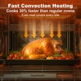 thumbnail image 6 of Vaparinckl 26.5QT Air Fryer Toaster Oven, Digital Control with 11-in-1 Multifunction Countertop, Clear-Viewing Window, Oil-Less 1500W, Stainless Steel, 6 of 9
