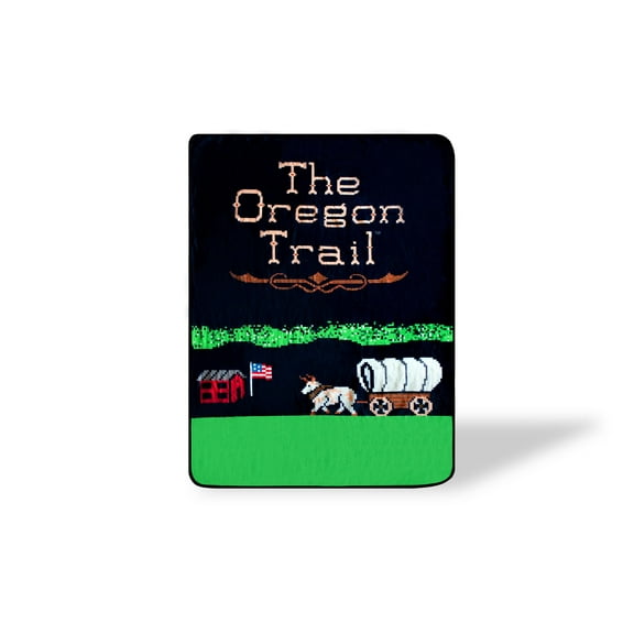 The Oregon Trail Video Game Large Fleece Throw Blanket | 60 x 45 Inches