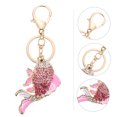 thumbnail image 3 of Miangastore Purse Handbag Pendant Pink Fish Model Key Ring 1Set 5.1x2.0in, 3 of 8