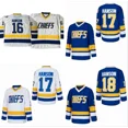 thumbnail image 2 of Camiseta de hockey de la película Slap Shot de los Charlestown Chiefs de los hermanos Hanson 16 Jack 17 Steve 18 Jeff, 2 of 5