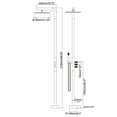 thumbnail image 5 of Freestanding Outdoor Shower with Detachable Shower Head, Deck Mounted Shower Kit, 5 of 5