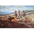 thumbnail image 2 of Russell, Charles Marion 14x11 White Modern Wood Framed Museum Art Print Titled - White Mans Buffalo, 2 of 4