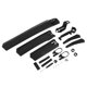 thumbnail image 1 of Guardabarros de bicicleta de carretera MTB Unique Bargains, delantero 23.43", trasero 26.38", guardabarros ajustable negro, 1 juego, 1 of 6