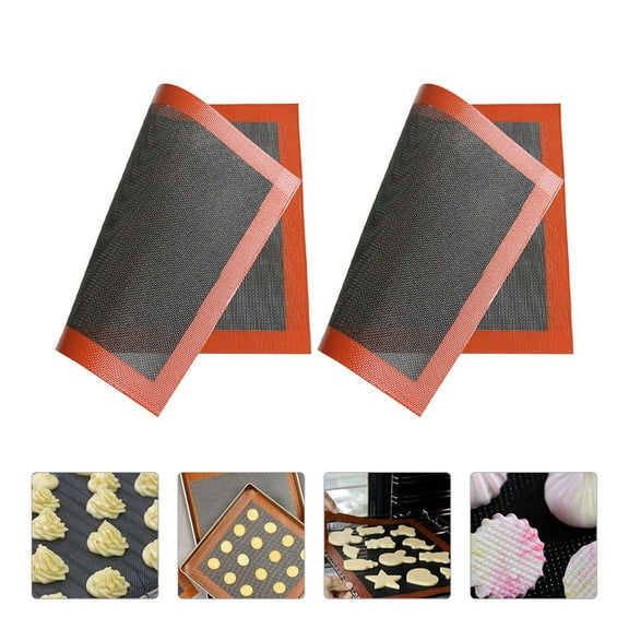 LEORX 2pcs Heat-resistant Baking Mat Silicone Baking Pad for Oven Use