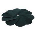thumbnail image 1 of WHAMVOX Appliques de Coudières Simples 10 Pcs Tissu Elliptique Vert Foncé 7.3x4.5in, 1 of 8
