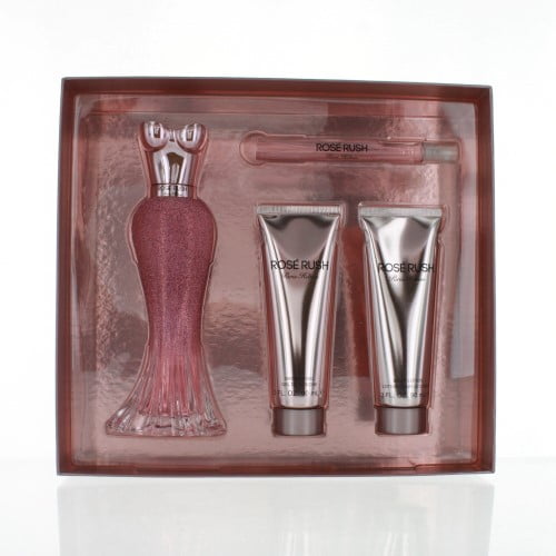 PARIS HILTON ROSE RUSH WOMEN 4 PIECE GIFT SET - 3.4 OZ AND 0.34 OZ EAU DE PARFUM SPRAY by PARIS HILTON