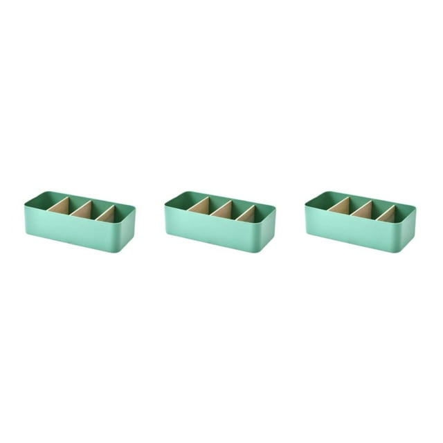 Maytalsory Storage Box Strong Practicality Wide Application Detachable Partition Large Capacity Plastic Storage Box Storage Basket green Rectangular 3Set