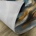 thumbnail image 4 of Ambesonne Navy Blue Place Mats Set of 4, Abstract Art Brushstroke, Standard Size, Orange Slate Blue and Grey, 4 of 5