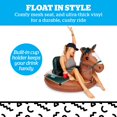 thumbnail image 4 of BigMouth Inc. Heavy Duty River Tube, Inflatable Raft for Floating River, Float with Drink Holder, Grab n' Latch Rope, and Comfy Mesh Seat - Bronco, 4 of 4