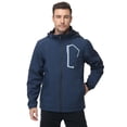 thumbnail image 3 of Men's Jacket Lightweight Waterproof Hooded Rain Jacket Outdoor Raincoat Shell Jacket for Hiking Travel, 3 of 13
