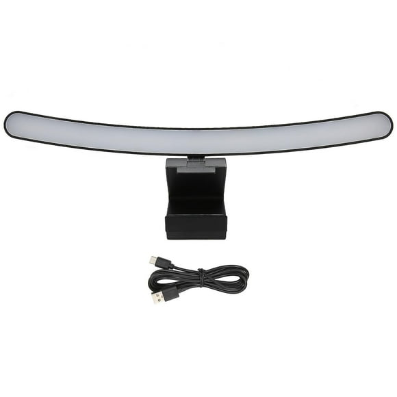 Curved Computer Monitor Light Bar, Dimmable, 3 Color Temperatures, Touch Control, Type-C, for Desk