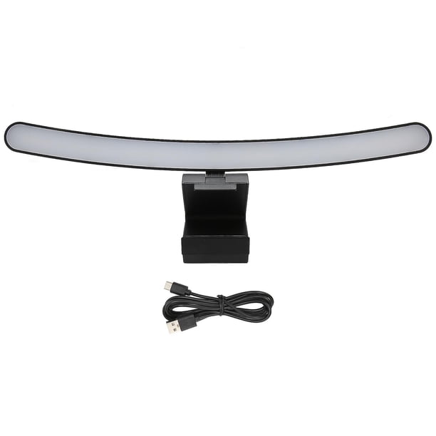 Curved Computer Monitor Light Bar, Dimmable, 3 Color Temperatures, Touch Control, Type-C, for Desk
