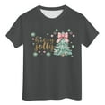 thumbnail image 5 of Zshosam Funny Kids Christmas Tshirt Christmas Shirts Boys Girls Christmas Tree T Shirt Toddler Christmas Graphic Tees Holiday Short Sleeve Tops Size 2T 3T,(Grey 2-3 Years), 5 of 5