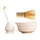 thumbnail image 3 of Juego de té matcha japonés, juego de té, cuenco tradicional de matcha de cerámica y bambú hecho a mano para utensilios y aparatos de cocina. blanco, 3 of 9