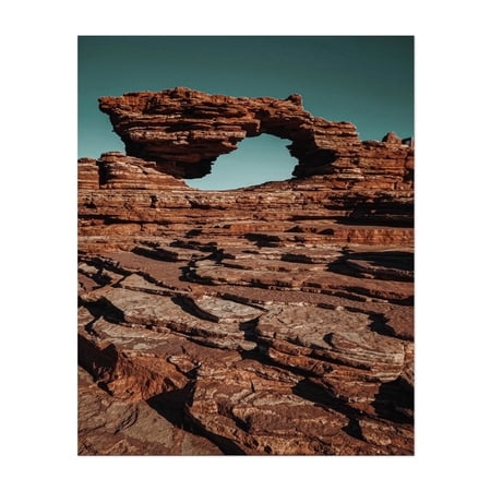Nature’s Window in the Outback - Perth,Western Australia,Australia,Photography Unframed Wall Art Print 8 x 10 inches