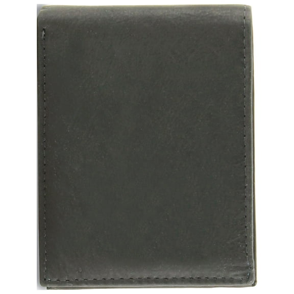 Black Leather Bi-fold Wallet