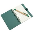 thumbnail image 4 of Journal Book, Notebook Portable Glossy Edges With Insert Pen For Business Office Stationery Green, 4 of 8
