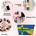 thumbnail image 4 of Sweden Map Flag Small Purse Organizer Zipper Cosmetic Handbag Tote Pouch For Women, 4 of 7