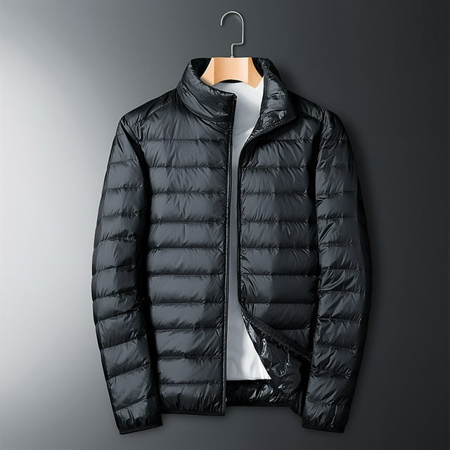 Men'S Down Jacket Coat Black 4xl