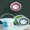 thumbnail image 2 of Seau Pliable Seau Portable Pliant Camping Plage Pêche Seau Polyvalent, 2 of 8