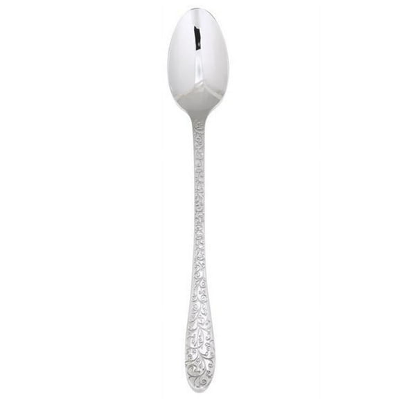 Oneida T638SITF Ivy Flourish Stainless Steel Extra Heavy Weight Iced Teaspoon  Silver
