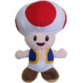 thumbnail image 3 of Peluche Crapaud Rouge Champignon Position Debout, Jouet en Peluche Dessin Animé Câlin 22CM, Rouge Profond, 3 of 4