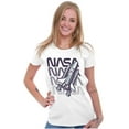 thumbnail image 4 of Vaporwave Shuttle NASA Worm Logo Women's T Shirt Ladies Tee Brisco Brands M, 4 of 5
