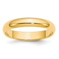 thumbnail image 5 of 10K Yellow Gold 4mm Half Round Band Ring Size 6.5, 5 of 7