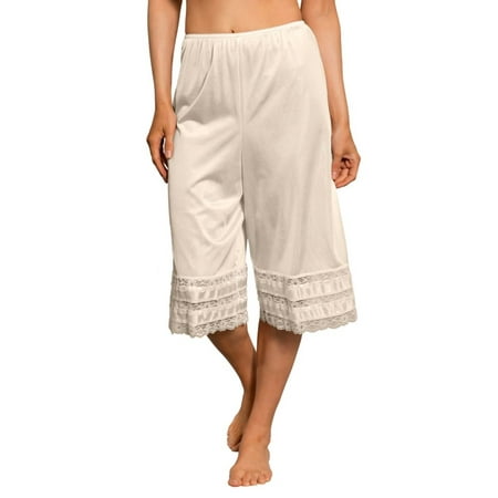 

Women s Shadowline 2402 Snip-it 26 Inch Culotte Slip (Beige S)