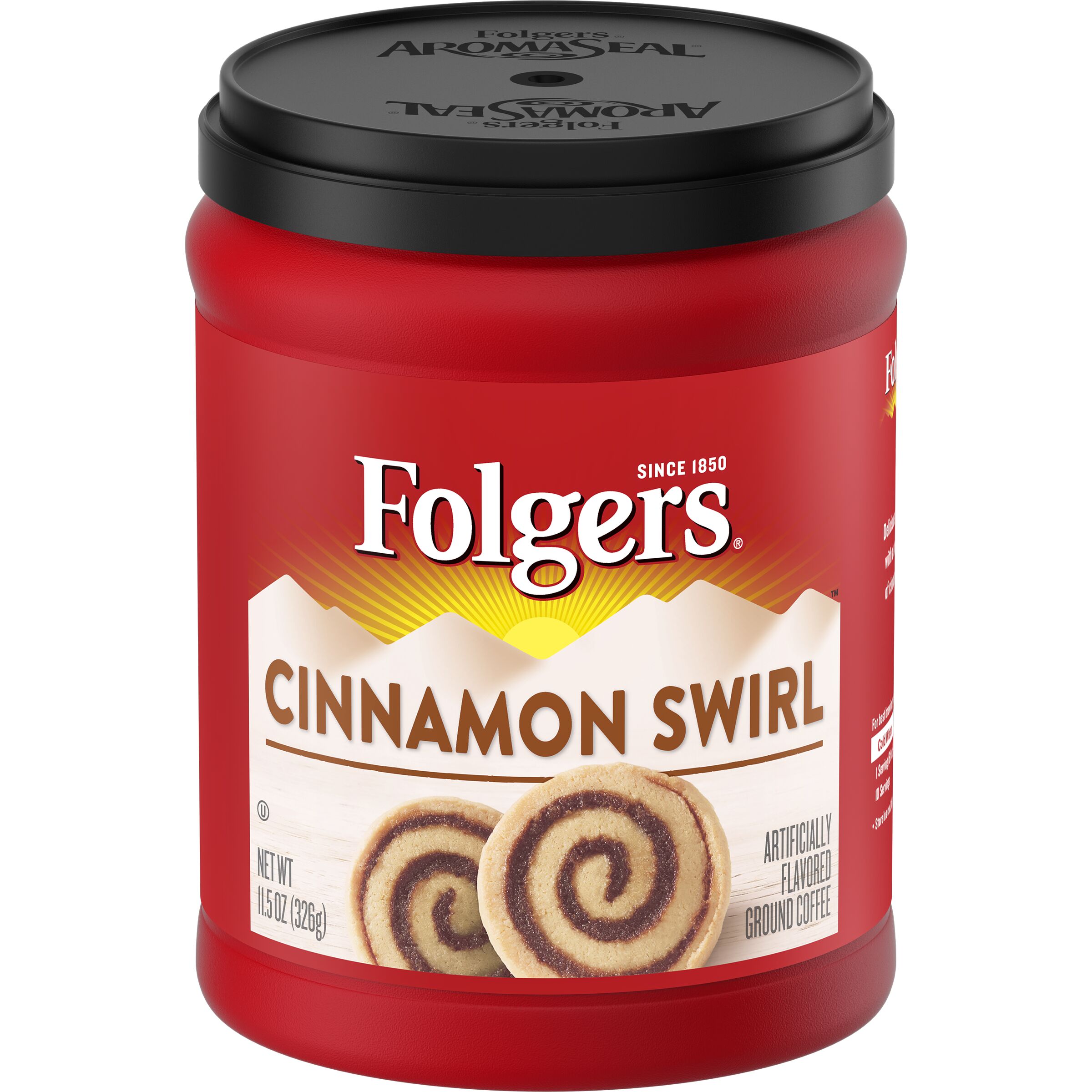 Folgers Cinnamon Swirl Artificially Flavored Ground Coffee, 11.5-Ounce - image 3 of 6