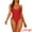 Red, variant on DARING DIVA Lace Up Criss Cross Bathing Suit XL Red