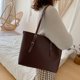 thumbnail image 2 of Bolsa de hombro de gran capacidad para mujer, de mano de dos piezas para uso diario de cuero para mujer Tmvgtek Para Estrenar, 2 of 8