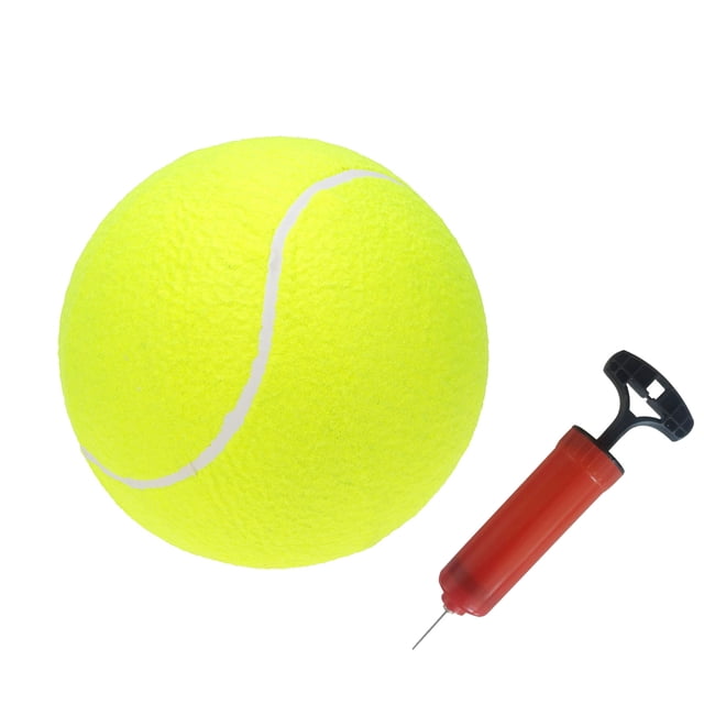 9.5‘’ Oversize Giant Tennis Balls Inflatable Tennis Ball with Pump Dog Toy Balls For Signature