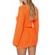 thumbnail image 3 of Txlixc Traje de falda de punto femenino, chaqueta de cuello V de manga larga, con falda Txlixc  moda, 3 of 6