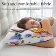 thumbnail image 5 of Hummingbirds Pillow Covers, Linen Long Throw Pillow Case, Spring Summer Watercolor Flowers Plant Holiday Pillow Protector Decorative Cushion Cover for Living Room/Bedroom 20" x 30", 5 of 8