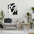 thumbnail image 2 of Stupell Industries Arrow Through Heart Black Contemporary Street Style Graphic Art Gallery Wrapped Canvas Print Wall Art, Design by Leah Straatsma, 2 of 7