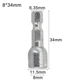 3 Embouts Porte-écrous Hexagonaux 10mm – Tige 1/4 à Changement Rapide, Cr-V