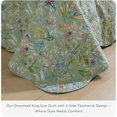 Lady Ann Oversized King Bedspread 120x120, Green Flower Bird Butterfly ...