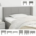 thumbnail image 3 of vidaXL Headboard with Ears Dark Gray 57.9"x6.3"x46.5"/50.4" Fabric, 3 of 26