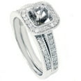 thumbnail image 1 of 3/4ct Diamond Halo Ring Set 14K White Gold, 1 of 3