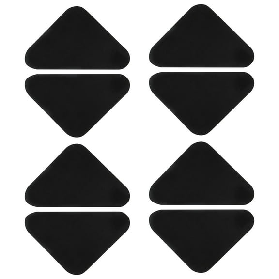 UPOUART 8pcs Carpet Edge Protector Non Slip for Rug Corners to Prevent Curling in Black