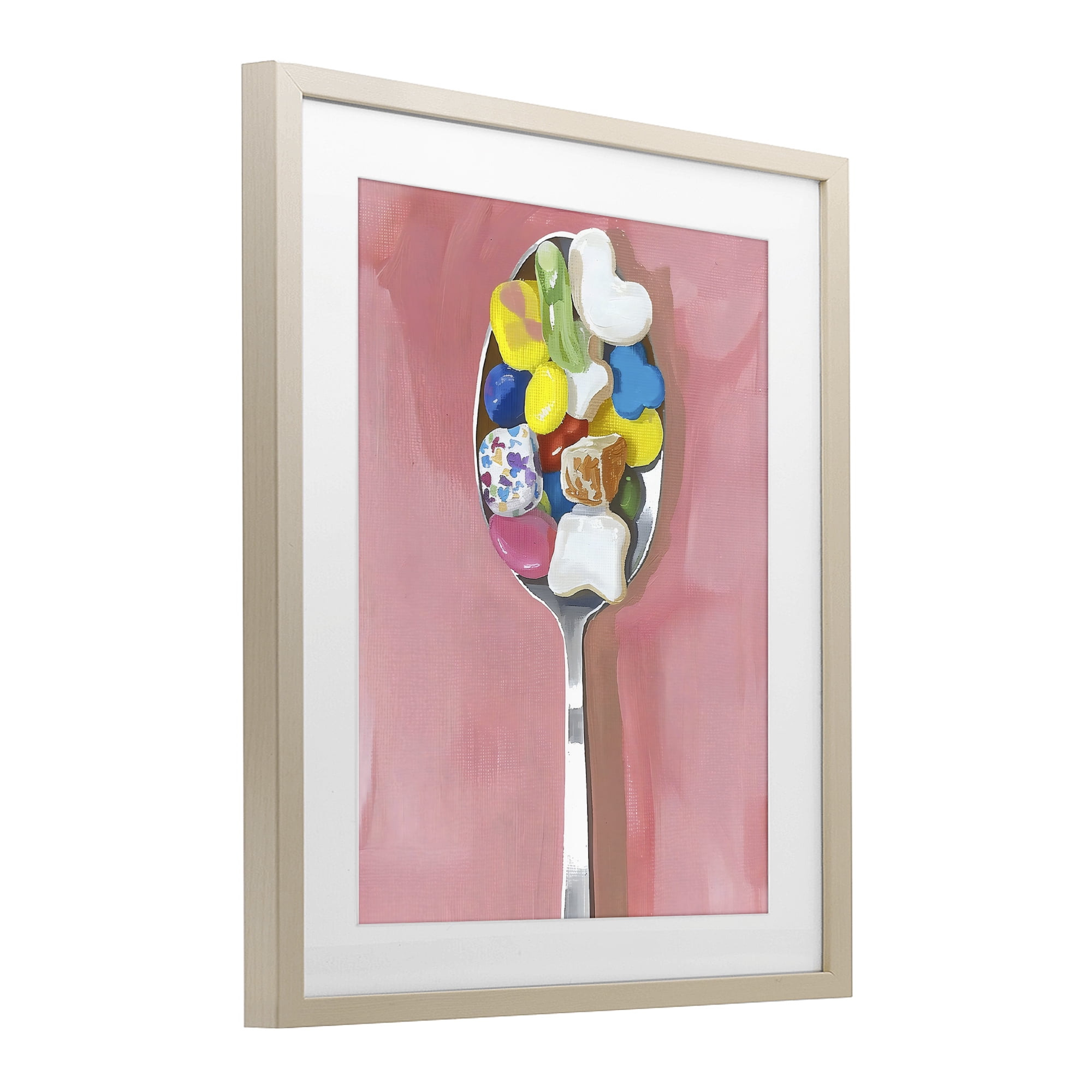 Stupell Industries Nostalgic Fun Breakfast Spoon Birch Framed Print Under Glass, design by The Prints Vibe